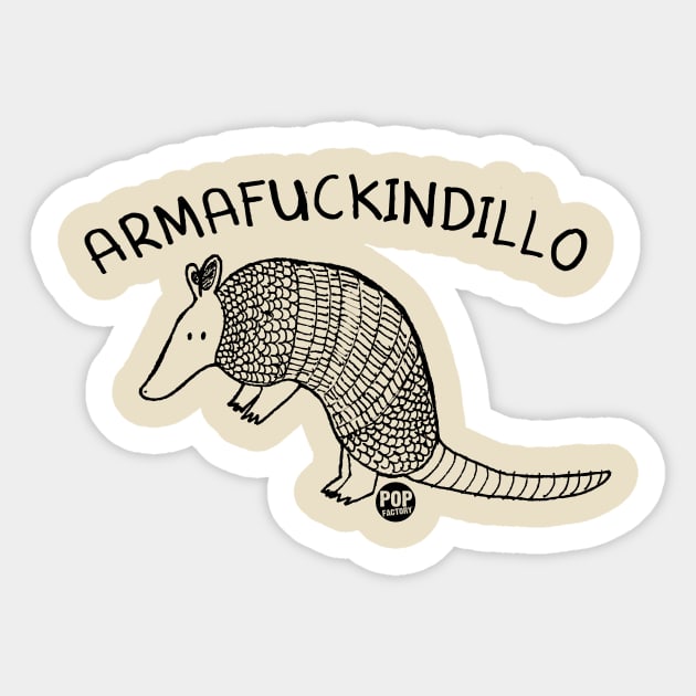 ARMADILLO Sticker by toddgoldmanart